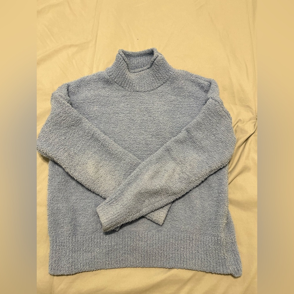 Medium blue turtle neck, worn a few times